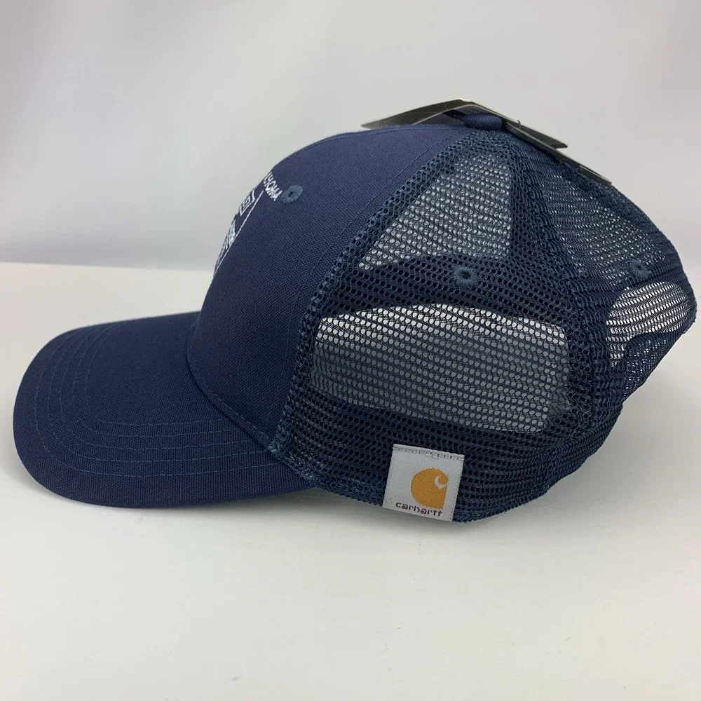 Knippelmier Chevrolet Hat Carhartt Blue Mesh Trucker OSFA Adjustable Snapback
